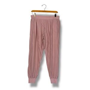 Atm Anthony Thomas Melillo Silk Jogger Pants Pink Small Quiet Luxury